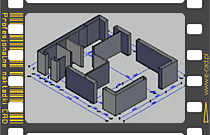 Automatyczne wyciąganie ścian 3D z płaskiego rysunku 2D