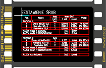 Zestawienie ilości oraz masy śrub, nakrętek i podkładek do rysunku DWG