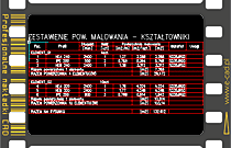 Zestawienie powierzchni malowania kształtowników, blach, płaskowników do rysunku DWG