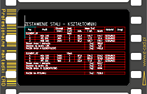 Zestawienie stali kształtowników, blach, płaskowników do rysunku DWG