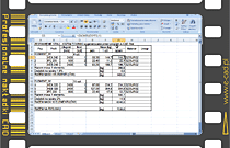 Zestawienie stali kształtowników, blach, płaskowników do arkusza Excela®