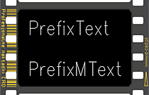 Wstawienie Prefixu przed wskazanym tekstem