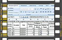 Tekstowe Zestawienie Stali prętów kodowanych do programu Excel®