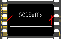 Wstawienie Suffixu za wartościami wskazanych wymiarów