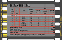 Zestawienie stali i komponowanie projektu do wydruku