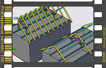 Rysowanie trójwymiarowej więźby dachowej 3D