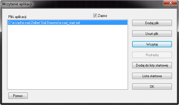W oknie dialogowym Wczytanie aplikacji kliknij przycisk Dodaj plik.